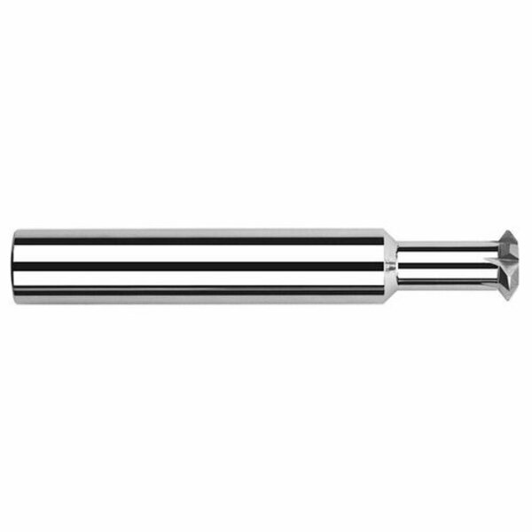 Harvey Tool 1/8 in. dia. x 0.005in. Radius x 0.067in. x 5/16 Neck Carbide Double Angle Shank Cutter, 4 Flute 898408